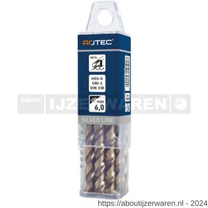 Rotec 107 HSS-G spiraalboor UNI-X DIN 338 type HD diameter 4,0x43x75 mm set 10 stuks - W50900716 - afbeelding 3