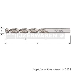 Rotec 112 HSS-E spiraalboor DIN 338 type TLS 1000 diameter 1,0x12x34 mm set 10 stuks - W50901077 - afbeelding 2