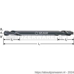 Rotec 135 HSS-G plaatwerkboor dubbelzijdig type N diameter 5,1 mm set 10 stuks - W50901933 - afbeelding 2