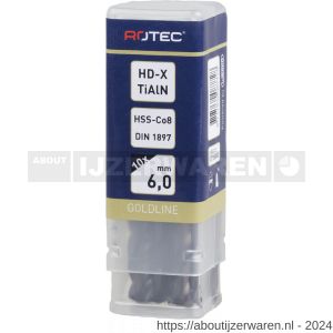 Rotec 137C HSS-E plaatwerkboor DIN 1897 type HD-X TiAlN diameter 3,7x20x52 mm - W50901962 - afbeelding 3