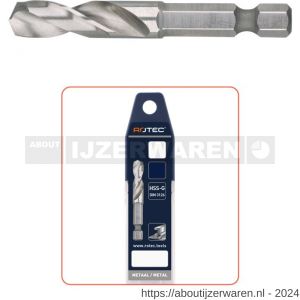 Rotec 141 HSS-G boorbit DIN 3126 1/4 inch E6.3 diameter 3,3x47xM4 mm - W50902057 - afbeelding 3