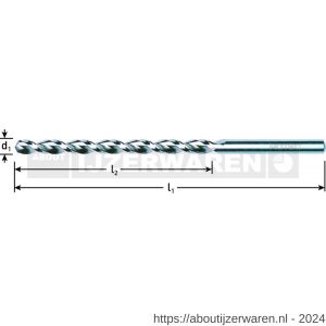 Rotec 151 HSS-G spiraalboor DIN 340 TLS 500 diameter 7,5x102x156 mm set 10 stuks - W50902166 - afbeelding 2