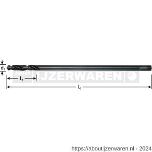 Rotec 155 HSS-G dakdekkersboor type N diameter 5,2x30x180 mm set 10 stuks - W50902266 - afbeelding 2