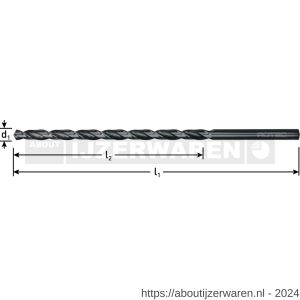 Rotec 160 HSS-G spiraalboor DIN 1869 type N diameter 5,5x180x260 mm - W50911833 - afbeelding 2