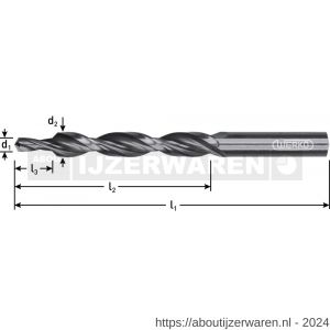 Rotec 196 HSS-G meerfaseboor 90 graden fijnpassing M8 diameter 8,4x19,0x15,0 mm - W50902947 - afbeelding 2