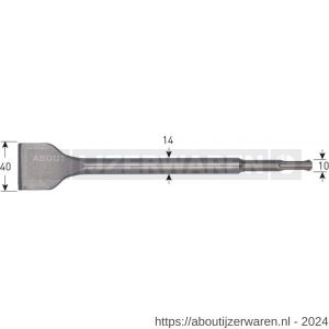 Rotec 214 Opti-Line SDS Plus spadebeitel 40x250 mm - W50911669 - afbeelding 2