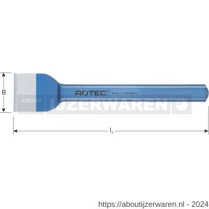 Rotec 218.11 voegbeitel rond 100x250 mm - W50903642 - afbeelding 2