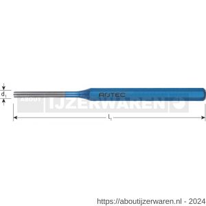 Rotec 219.1 pendrijver achtkant DIN 6450 2x150 mm - W50903661 - afbeelding 2