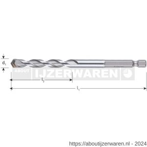 Rotec 226.6 UNIDre multifunctionele boor 1/4 inch aansluiting diameter 5,0x50/100 mm - W50903747 - afbeelding 2