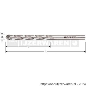 Rotec 228 Extreme tegelboor diameter 8,0x75/125 mm - W50903758 - afbeelding 2