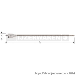 Rotec 231 speedboor lang 1/4 inch E6.3-bit-aansluiting DIN 3126 diameter 30,0x400 mm - W50903822 - afbeelding 2