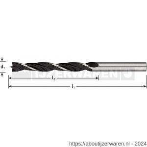 Rotec 235 houtspiraalboor diameter 3,0x33x61 mm set 10 stuks - W50903876 - afbeelding 1