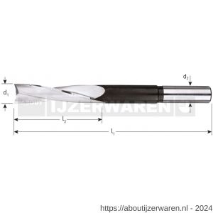 Rotec 238 HSS-G langgatboor rechts-draaiend diameter 10 mm - W50903957 - afbeelding 2