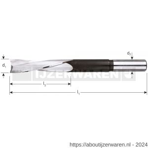 Rotec 238 HSS-G langgatboor links-draaiend diameter 8 mm - W50903956 - afbeelding 2