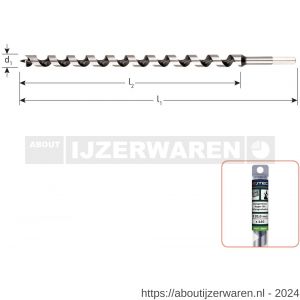 Rotec 240 slangenboor Silver-Line diameter 28x385x460 mm - W50904040 - afbeelding 2