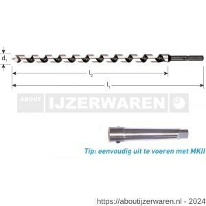 Rotec 241 slangenboor Gold-Line diameter 30x155x235 mm - W50904171 - afbeelding 2