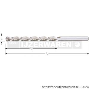 Rotec 264 HSS-G houtspiraalboor lang DIN 340 TLS diameter 7,0x102x156 mm set 5 stuks - W50904387 - afbeelding 2