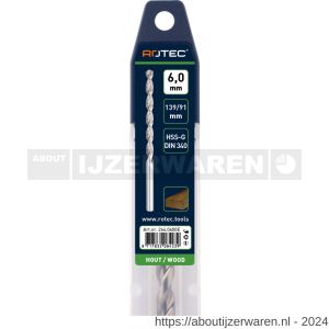 Rotec 264 HSS-G houtspiraalboor lang DIN 340 TLS diameter 10,0x121x184 mm - W50904394 - afbeelding 3