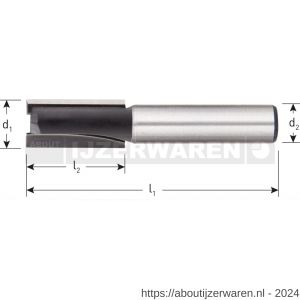 Rotec 270 HM groeffrees Silver-Line d2=8 mm D=18,0 mm - W50904442 - afbeelding 2