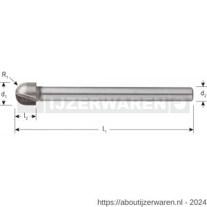 Rotec 270 HM houtrotfrees Silver-Line d2=6 mm diameter 9,5 mm - W50904448 - afbeelding 2