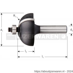 Rotec 270 HM halfholprofielfrees lager Silver-Line d2=8 mm diameter 28,5 mm - W50912668 - afbeelding 2