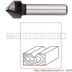 Rotec 270 HM V-groeffrees 90 graden Silver-Line diameter 12,7 mm d2=8 mm - W50912670 - afbeelding 3