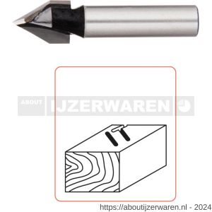 Rotec 270 HM V-groeffrees 60 graden Silver-Line diameter 11 mm d2=8 mm - W50904458 - afbeelding 3