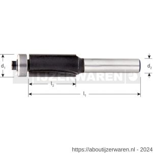 Rotec 270 HM kantenfrees lager Silver-Line d2=8 mm diameter 12,7 mm - W50904460 - afbeelding 2