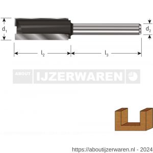 Rotec 271 HM groeffrees Gold-Line diameter 8x30x32 mm d2=8 mm - W50904481 - afbeelding 2