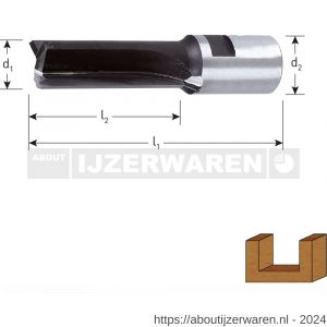 Rotec 271 HM groeffrees Gold-Line diameter 25x35 mm M12x1 - W50904564 - afbeelding 2