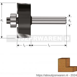 Rotec 271 HM sponningfrees Gold-Line diameter 31,8 mm d2=8 mm - W50904628 - afbeelding 2