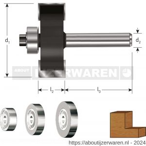 Rotec 271 HM sponningfrees met lagerset Gold-Line diameter 34,9 mm d2=12 mm - W50904846 - afbeelding 2