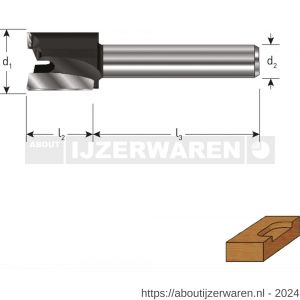 Rotec 271 HM vlakfrees Gold-Line diameter 30 mm d2=8 mm - W50904655 - afbeelding 2