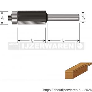 Rotec 271 HM kantenfrees Z2 Gold-Line diameter 12,7x12,7 mm d2=8 mm - W50904662 - afbeelding 2