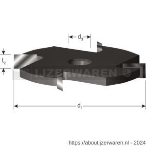 Rotec 271 HM schijffrees Z4 Gold-Line diameter 50,8x2 mm spindel 8 mm - W50904702 - afbeelding 2