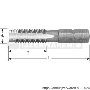 Rotec 317 HSS-G tap-bit 1/4 inch 3126 C6.3-bit-aansluiting M4 - W50905227 - afbeelding 2