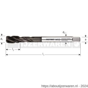 Rotec 331HC376 HSS-E machinetap Inox+ blind DIN 376 M27 - W50912675 - afbeelding 2