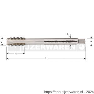 Rotec 337 HSS-E machinetap 800 doorlopend DIN 376 BSW 5/8 inch TPI 11 - W50905549 - afbeelding 2