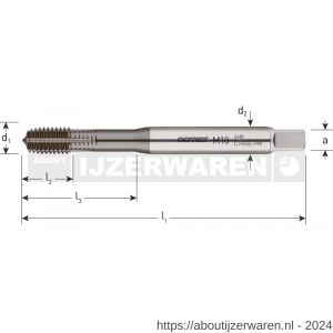 Rotec 353 HSS-E PM roltap DIN 371 TiCN-gecoat M3 - W50905687 - afbeelding 2