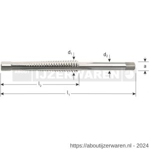 Rotec 356 HSS-G trapezium machinetap doorlopend DIN 103 TR 20x4 mm - W50905715 - afbeelding 2