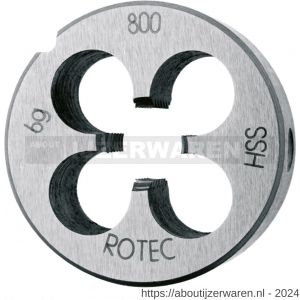 Rotec 360 HSS ronde snijplaat DIN-EN 22568 metrisch M2 - W50905718 - afbeelding 1