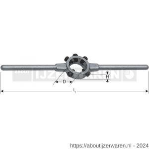 Rotec 380 snijplaathouder DIN 225 aluminium diameter 38x10 mm - W50905980 - afbeelding 2