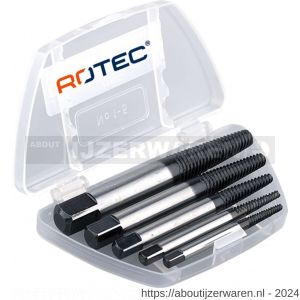 Rotec 380 tapeinduithalerset 5 delig M3-M18 nummer 1-5 in kunststof doos - W50905988 - afbeelding 1