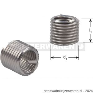 Rotec 389 Ro-Coil draadinsert UNC nummer 10 TPI 24 1,5xD set 100 stuks - W50906140 - afbeelding 2