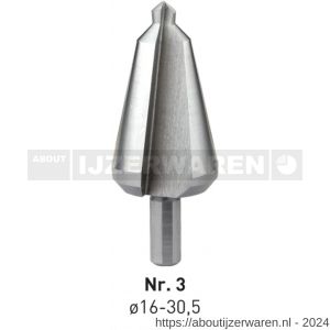 Rotec 420 HSS conische plaatboor Splitpoint nummer 3 16,0-30,5 mm - W50906398 - afbeelding 1