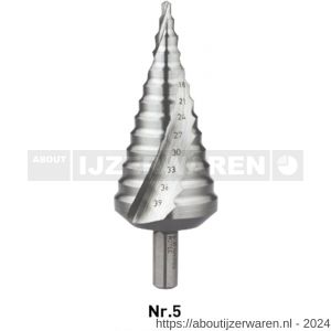 Rotec 425 HSS trappenboor Splitpoint nummer 5 4,0-39,0 mm - W50906423 - afbeelding 1