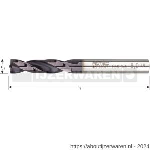 Rotec 427 HSS-E puntlasboor TiAlN-gecoat diameter 8x79 mm - W50906448 - afbeelding 2