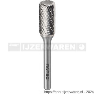 Rotec 430R HM stiftfrees model A en R met radius Z6 kruisvertand diameter 8x19x65 mm d2=6 mm - W50906483 - afbeelding 1