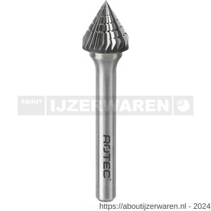 Rotec 438 HM stiftfrees model J Z6 kruisvertand diameter 12,7x11x59 mm d2=6 mm 60 graden - W50906634 - afbeelding 1