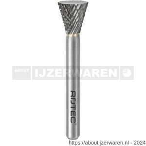 Rotec 441 HM stiftfrees model N Z6 kruisvertand diameter 12,7x12,7x58 mm d2=6 mm - W50906665 - afbeelding 1